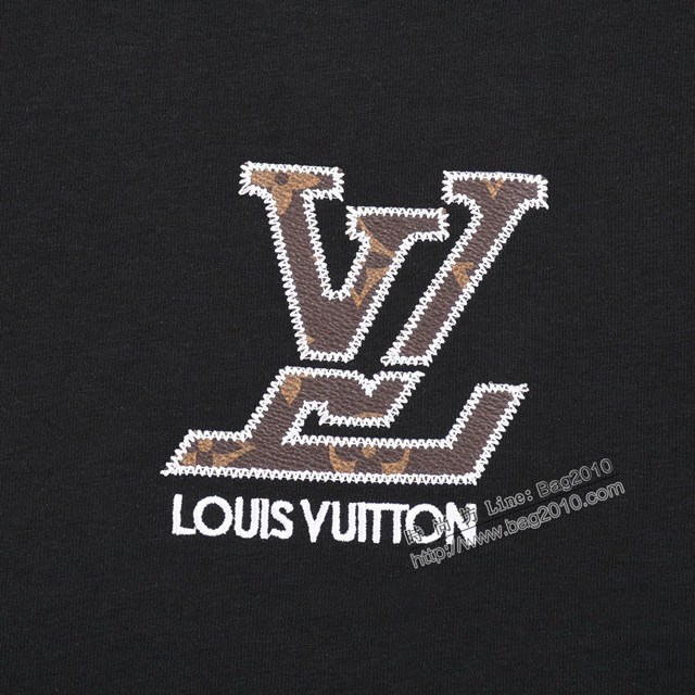 Louisvuitton路易威登Lv專門店2023SS新款刺繡T恤 男女同款 tzy2816